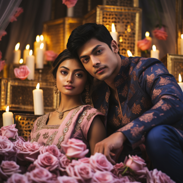 Indian Couple Celebrating Propose Day By Being Romantic With Each Other